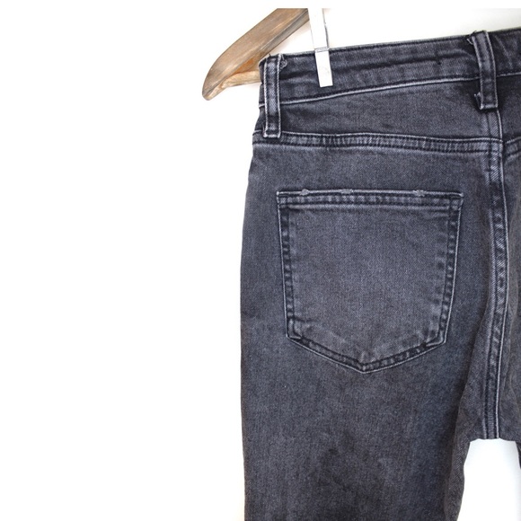 FP Vintage Black Cuffed Boyfriend Jeans 25 0 - Picture 7 of 9